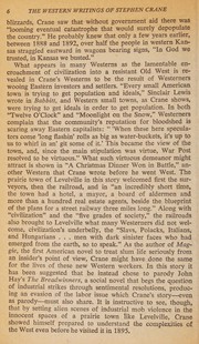 The Western writings of Stephen Crane /