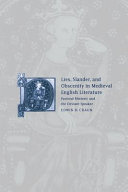 Lies, slander, and obscenity in medieval English literature : pastoral rhetoric and the deviant speaker /