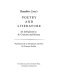 Benedetto Croce's Poetry and literature : an introduction to its criticism and history /