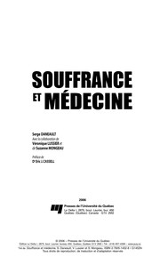 Souffrance et médecine /