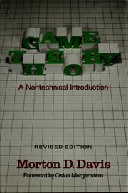 Game theory : a nontechnical introduction /