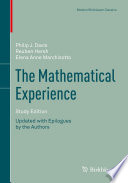 The mathematical experience / Philip J. Davis, Reuben Hersh, Elena Anne Marchisotto.