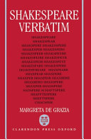 Shakespeare verbatim : the reproduction of authenticity and the 1790 apparatus /