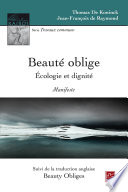 Beauté Oblige. Écologie et Dignité. Manifeste