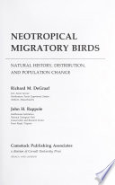 Neotropical Migratory Birds : Natural History, Distribution, and Population Change /