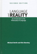 Language and reality : an introduction to the philosophy of language /