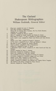 Hamlet in the 1960s : an annotated bibliography /