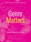 Genre matters : essays in theory and criticism /