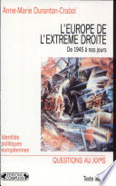 L'Europe de l'extrême droite de 1945 à nos jours /