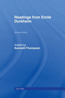 Readings from Emile Durkheim /