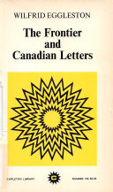 The frontier and Canadian letters /