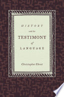 History and the testimony of language /