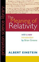 The meaning of relativity /