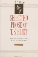 Selected prose of T. S. Eliot /