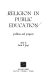 Religion in public education ; problems and prospects /