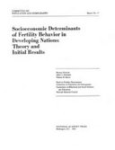 Socioeconomic determinants of fertility behavior in developing nations : theory and initial results /