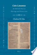 Cain Lanamna an old Irish tract on marriage and divorce law /