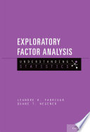 Exploratory factor analysis Leandre R. Fabrigar and Duane T. Wegener.