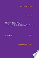 Rethinking higher education : participation, research, and differentiation /