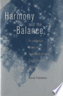 Harmony and the balance : an intellectual history of seventeenth-century English economic thought / Andrea Finkelstein.