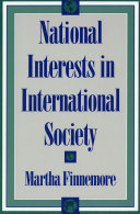 National interests in international society /