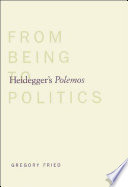 Heidegger's polemos : from being to politics /