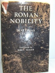 The Roman nobility / translated with an introduction by Robin Seager.