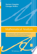 Mathematical analysis : foundations and advanced techniques for functions of several variables /