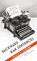 Backward ran sentences : the best of Wolcott Gibbs from The New Yorker /