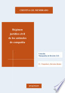 Regimen juridico civil de los animales de compania /