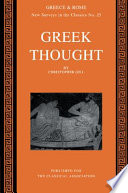 Greek thought / by Christopher Gill.