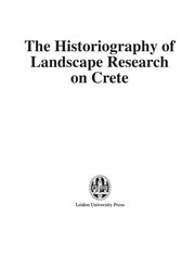 The historiography of landscape research on Crete