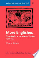 More Englishes : New studies in varieties of English 1988-1994.