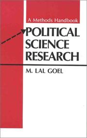 Political science research : a methods handbook / M. Lal Goel.
