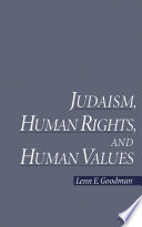 Judaism, human rights, and human values /