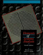 Elements of systems analysis /