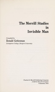 The Merrill studies in Invisible man.