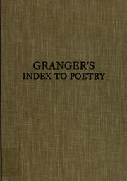 Granger's Index to poetry, 1970-1977 /