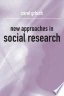 New approaches in social research /