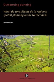 Outsourcing planning what do consultants do in regional planning in the Netherlands /