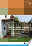 Environmental indicators for building design : development and application on Mexican dwellings /