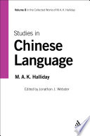 Studies in Chinese language /