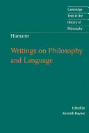 Writings on philosophy and language /