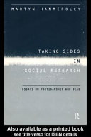 Taking sides in social research : essays on partisanship and bias /