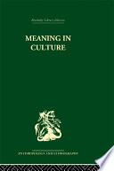 Meaning in culture /