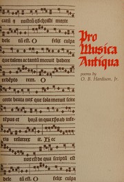 Pro musica antiqua : poems /