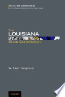 The Louisiana state constitution / Lee Hargrave.