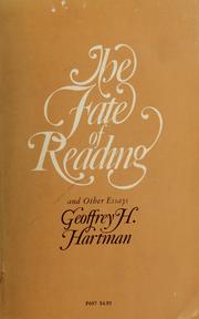 The fate of reading and other essays / Geoffrey H. Hartman.