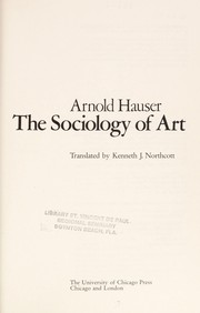 The sociology of art /