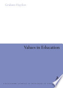 Values in education / Graham Haydon.